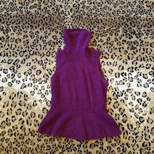 White House Black Market WHBM Sleeveless Soft Tank Peplum